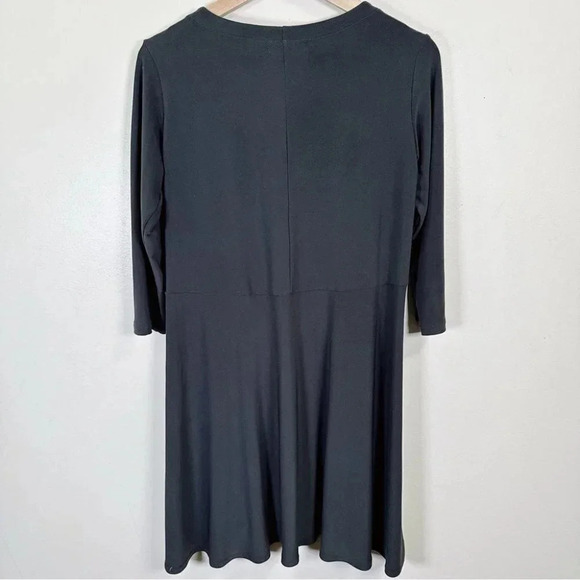 Sympli Hi Low Assymetric Three Quarter Sleeve Tunic  Grey Sage - Picture 16 of 16